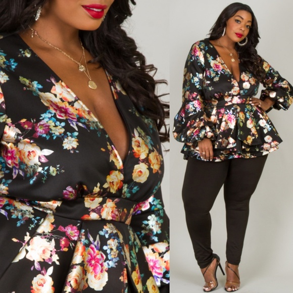 DEEP V-NECK LONG PUFFED OUT SLEEVES AND WAIST SHIN - Picture 2 of 6